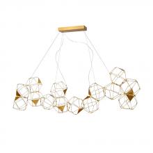 Avista Lighting Inc A1893GD - Avista Cube Chandelier 73" Gold -LED