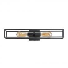 Avista Lighting Inc A2202BK - Avista Ridge 23" Vanity Wall Light Sconce Black