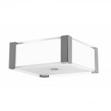 Avista Lighting Inc A2833-11 - Avista Urban Flush Mount Square 3-Light Brushed Nickel