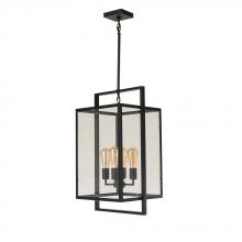 Avista Lighting Inc A5054BK - Avista Parkside 26" 4-Light Black Pendent