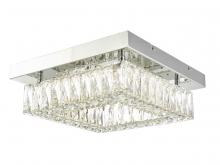 Avista Lighting Inc F1715CH-30K-32W - Avista Gem LED 15" Square Flush Mount Chrome