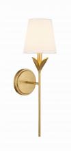 Crystorama 531-GA - Broche 1 Light Antique Gold Sconce