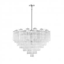 Crystorama ADD-316-CH-CL - Addis 16 Light Polished Chrome Chandelier