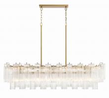 Crystorama ADD-317-AG-CL - Addis 14 Light Aged Brass Chandelier