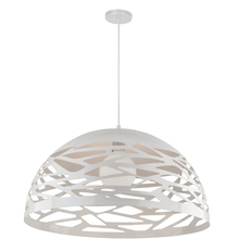 Dainolite COR-201P-WH - 1LT Pendant, Matte White Finish