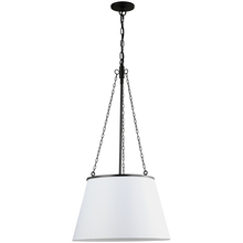 Dainolite PLY-181P-MB-WH - 1 Light Incandescent Pendant, Matte Black w/ White Shade