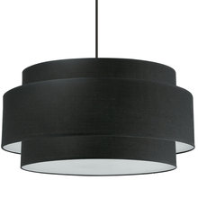 Dainolite PYA-304C-MB-BK - 4 Light Incandescent Chandelier, Matte Black with Black Shade