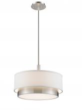 Levico LVBM115SP-BN - 3 Light Semi-Flush / Pendant - Brushed Nickel