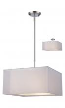 Levico LVB724SP-BNW - 3 Light Semi-Flush / Pendant - Brushed Nickel