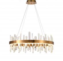 Bethel International FT71C32G-1 - Metal and Crystal LED Chandelier