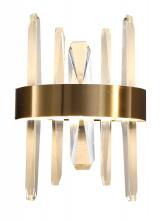 Bethel International FT73W12G - Stainless Steel and Crystal LED Wall Sconce