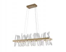 Bethel International FT96C39G - LED Chandelier  Stainless Steel & Crystal