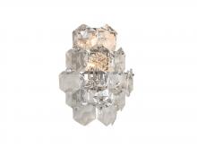 Bethel International GL434W14CH - Wall Sconce Stainless Steel & Crystal