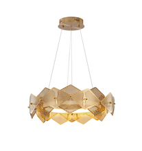 Bethel International GL505C25G - Brass LED Chandelier