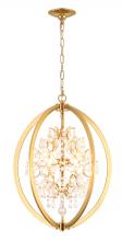 Bethel International LA10C18AB - Chandelier Metal & Crystal