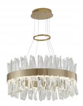 Bethel International LX61C25G - LED Chandelier Stainless Steel & Crystal