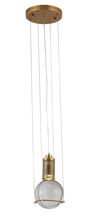 Bethel International MU91P5BR - Single Pendant Lighting Antique Brass