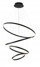 Bethel International OC39C39B - Matte Black LED Chandelier