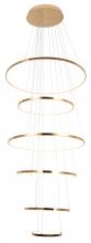 Bethel International TR35GD - Metal and Acrylic LED Chandelier