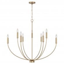 Capital Canada 452191AD - 8-Light Chandelier in Aged Brass