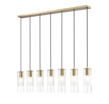 Z-Lite 824P-7L-MGLD - 7 Light Linear Chandelier