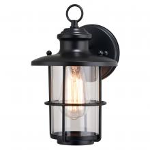 Vaxcel International T0741 - Lake Shore 6.25-in Outdoor Wall Light Textured Black