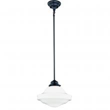 Vaxcel International P0243 - Huntley 12-in Pendant Milk Glass Oil Rubbed Bronze