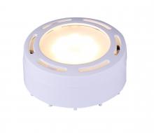 Canarm 3580LED-PLW-C - Single White LED Puck Light: 8 LED, 3000K, 320 Lumens, 4W, with connector cord