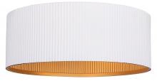 Canarm IFM1119A14WHG - REXTON 13.875 in. 2-Light 60-Watt Contemporary Matte White Flush Mount