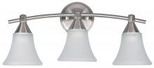 Canarm IVL221A03BPT - Grace 3 Light Vanity, Pewter Finish