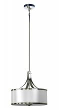 Whitfield SH2316-PWCH - 3 Light Chandelier Drum Shade