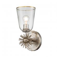 Lucas McKearn SC00957S-1 - Staring 1 Light Sconce in Silver Leaf