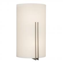 Galaxy Lighting L215680BN012A1 - LED Wall Sconce - in Brushed Nickel finish with Satin White Glass
