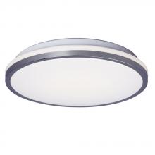 Galaxy Lighting L626290CH - Dimmable 120V AC LED Flush Mount Light Fixture with White Acrylic Diffuser in Polished Chrome Finish