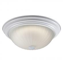 Galaxy Lighting L635022WH016A1 - LED Flush Mount Ceiling Light - in White finish with Frosted Melon Glass