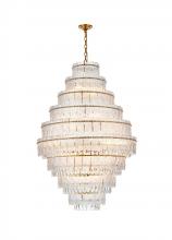 Elegant 1780D36SG - Emilia 36 inch Chandelier in Satin Gold