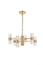 Elegant 5200D26G - Vega 13 Light Gold LED Pendant