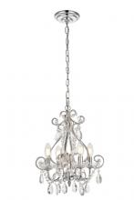 Elegant LD5018D12C - Kato Collection Pendant D12.6 H16.3 Lt:4 Chrome Finish