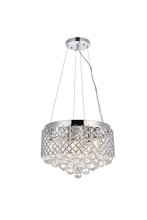 Elegant LD520D16C - Tully 6 Lights Pendant in Chrome