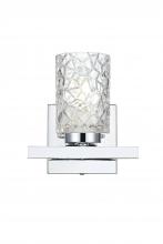 Elegant LD7025W7C - Cassie 7 inch Wall Sconce in Chrome