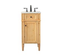 Elegant VF12518NW - 18 Inch Single Bathroom Vanity in Natural Wood