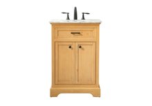 Elegant VF15024NW - 24 Inch Single Bathroom Vanity in Natural Wood