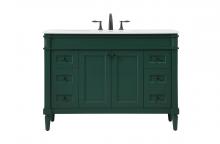 Elegant VF31848GN - 48 Inch Single Bathroom Vanity in Green