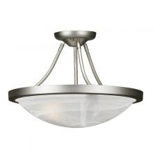 Russell Lighting 334-703/BCH - Monroe Semi Flush Mount Brushed Chrome