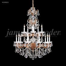 James R Moder 94329BZ2GT - Madrid Cast Brass 15Arm Entry Chandelier