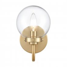 ELK Home EC89940/1 - Fairbanks 8.5'' High 1-Light Sconce - Brushed Gold and Clear