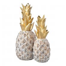 ELK Home S0037-11314/S2 - Big Island Pineapple - Set of 2 Gold