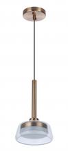 Craftmade 55190-SB-LED - Centric 7.5" LED Pendant in Satin Brass