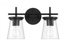 Craftmade 60402-FB - Connell 2 Light Vanity in Flat Black