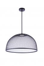 Craftmade P1005FB-LED - 24.25” Diameter Sculptural Statement Metal Mesh Dome Pendant in Flat Black